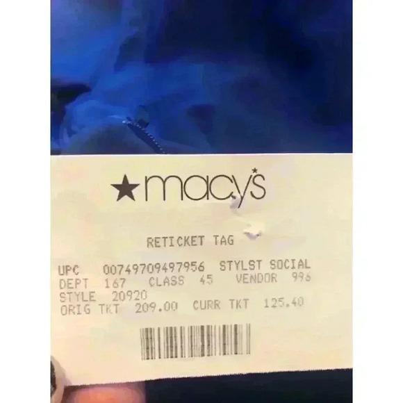 Royal blue Asymmetrical Scuba material Betsy & Adam Dress NWT Sz12 - Picture 3 of 11